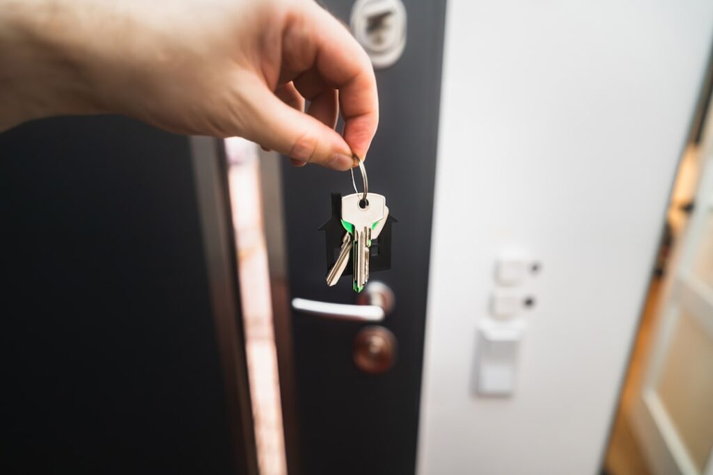 Keys to an inherited house handed over after an out of state sale
