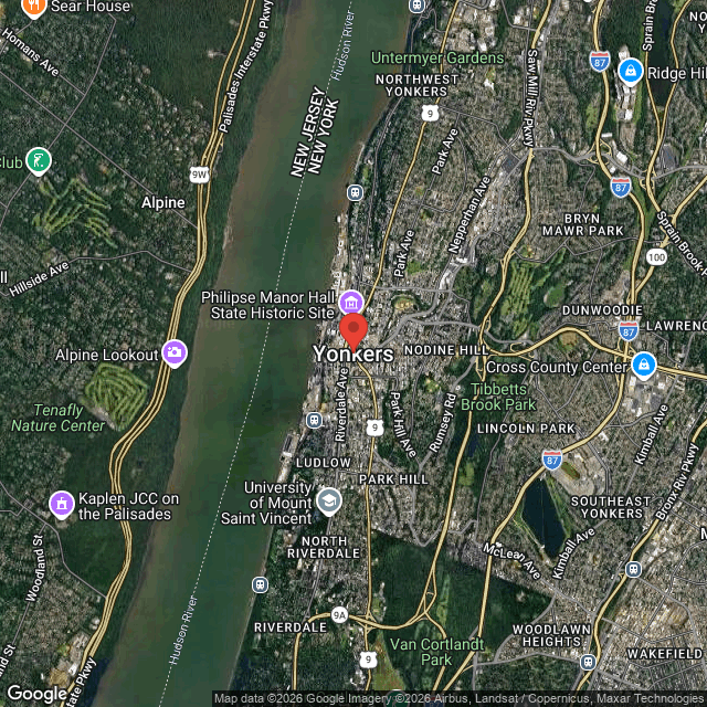We buy houses in Yonkers, NY Aerial map of Yonkers, NY