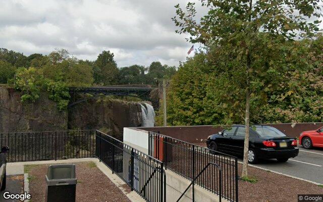 The Great Falls and footbridge in Paterson, NJ
