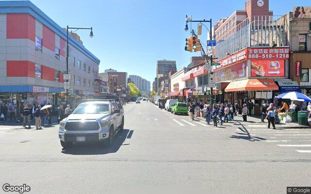 Main Street at Roosevelt Avenue in downtown Flushing, Queens, NY