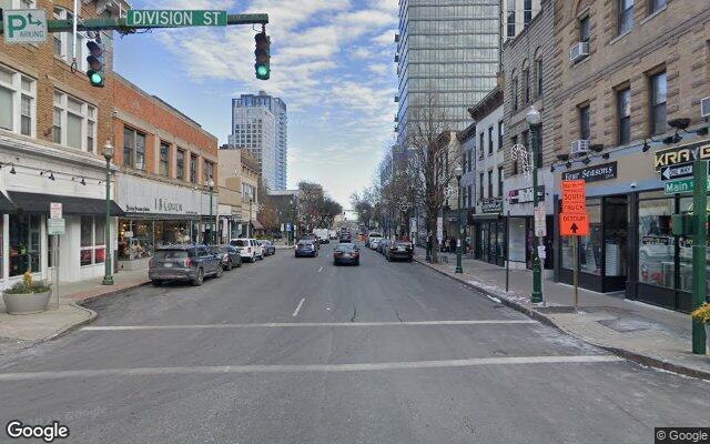 Main Street in downtown New Rochelle, NY