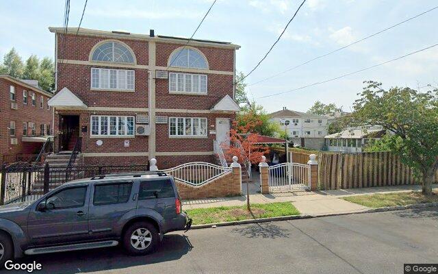 A brick two family house on East 105th Street near the Canarsie waterfront