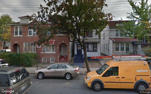Attached brick rowhouses on Snyder Avenue in East Flatbush, Brooklyn
