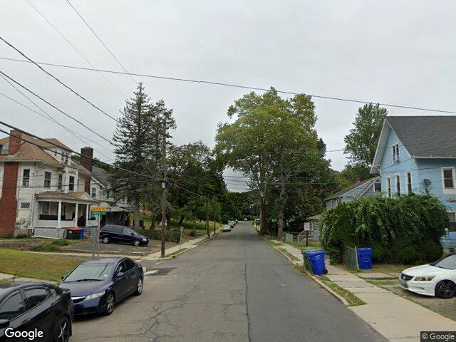 Older homes on Lincoln Street in Meriden, CT