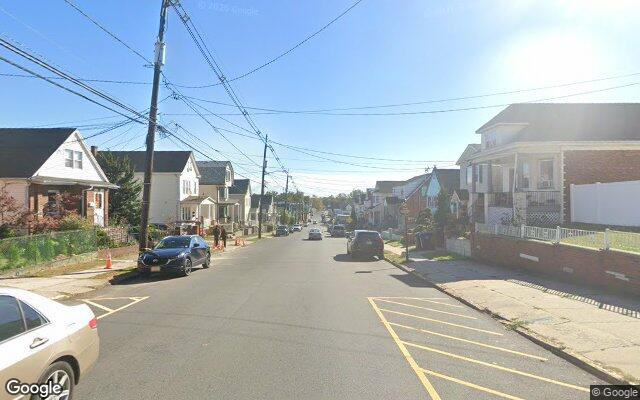 A street of houses on Hall Avenue in Perth Amboy
