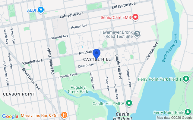 Sell my house fast in Castle Hill, Bronx, NY Aerial map of Castle Hill, Bronx, NY