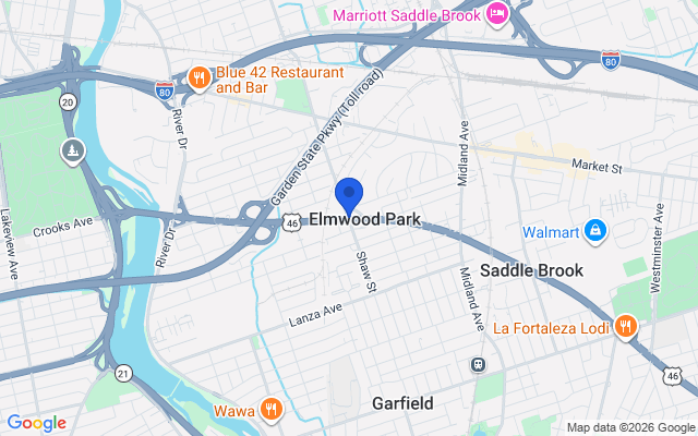 Sell my house fast in Elmwood Park, NJ Aerial map of Elmwood Park, NJ