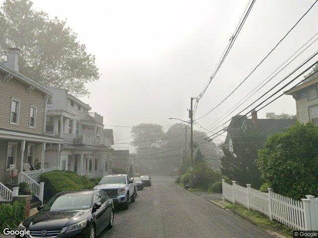 Victorian houses with porches on Depew Avenue in Nyack, NY